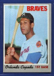 1970 Topps Baseball Cards      555     Orlando Cepeda